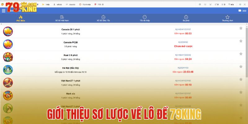 Giới thiệu sơ lược về lô đề 79king 